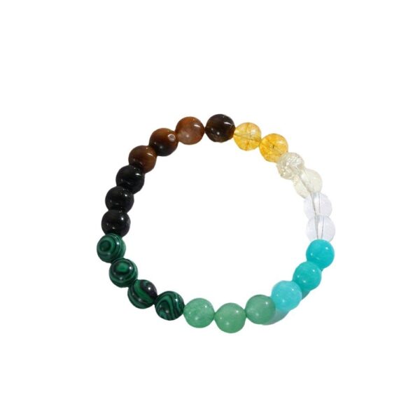 Universal Natural Stone Citrine Dongling Stone Malachite Bracelet - Image 5